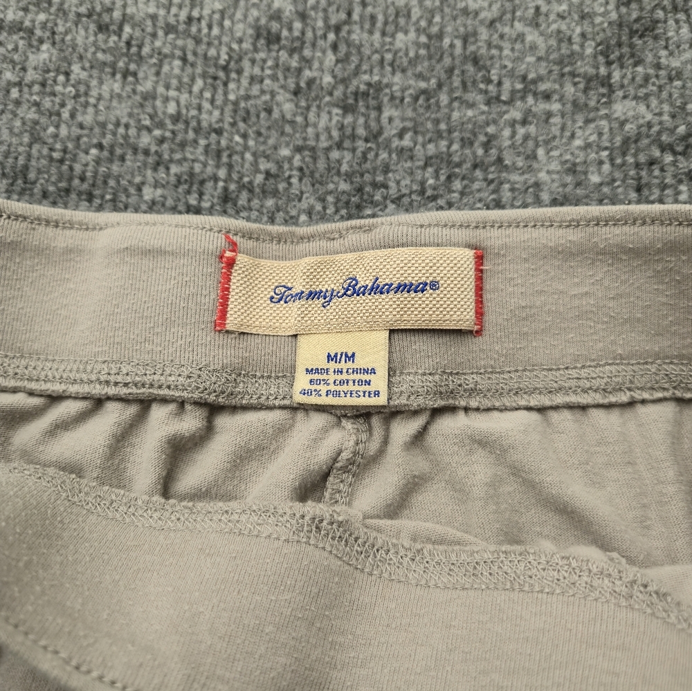 Tommy Bahama M Gray Ribbed Drawstring Lounge Pajama Sleep Pants - Picture 5 of 13